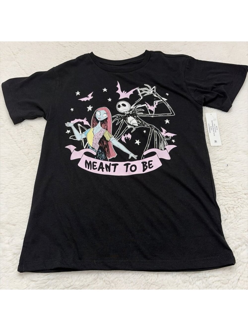 The Nightmare Before Christmas Meant To Be Girls Tee NWT 7/8 M
